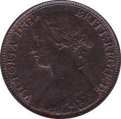 1868 FARTHING ( UNC ) - Farthing - Cambridgeshire Coins