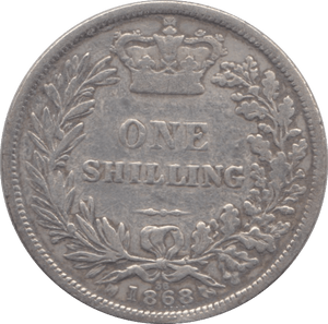 1868 ONE SHILLING ( NF ) 2 - Shilling - Cambridgeshire Coins