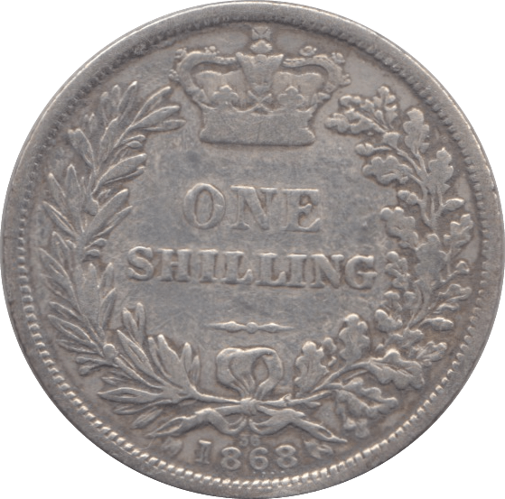 1868 ONE SHILLING ( NF ) 2 - Shilling - Cambridgeshire Coins