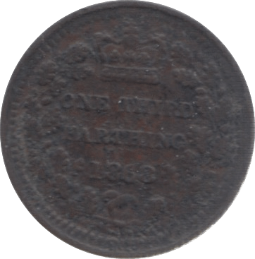 1868 ONE THIRD FARTHING ( VF ) 2 - One Third Farthing - Cambridgeshire Coins