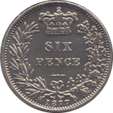 1868 SIXPENCE ( GVF ) - SIXPENCE - Cambridgeshire Coins