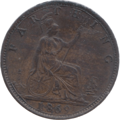 1869 FARTHING ( AUNC ) 23 - Farthing - Cambridgeshire Coins