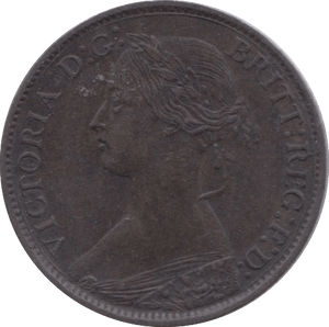 1869 FARTHING ( AUNC ) 23 - Farthing - Cambridgeshire Coins