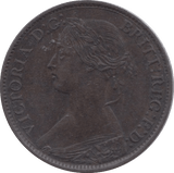 1869 FARTHING ( AUNC ) 23 - Farthing - Cambridgeshire Coins