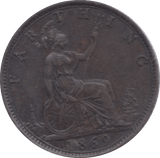 1869 FARTHING ( AUNC ) 23 - Farthing - Cambridgeshire Coins