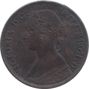 1869 FARTHING ( AUNC ) 23 - Farthing - Cambridgeshire Coins