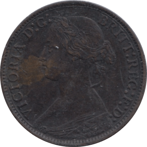 1869 FARTHING ( GVF ) 1 - Farthing - Cambridgeshire Coins