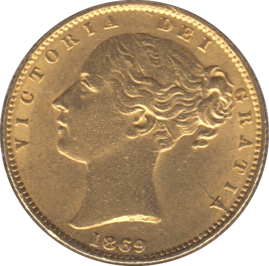 1869 GOLD SOVEREIGN ( EF ) DIE 21 - Sovereign - Cambridgeshire Coins