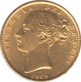 1869 GOLD SOVEREIGN ( EF ) DIE 37 - Sovereign - Cambridgeshire Coins