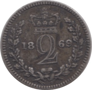 1869 MAUNDY TWO PENCE ( GF ) - Maundy Coins - Cambridgeshire Coins