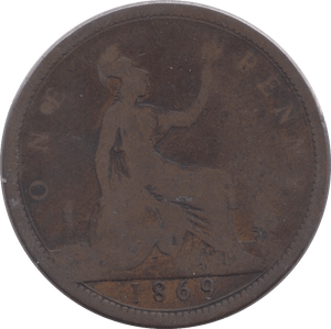 1869 PENNY ( FAIR ) 2 - PENNY - Cambridgeshire Coins