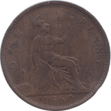 1869 PENNY ( GVF ) 7 - Penny - Cambridgeshire Coins