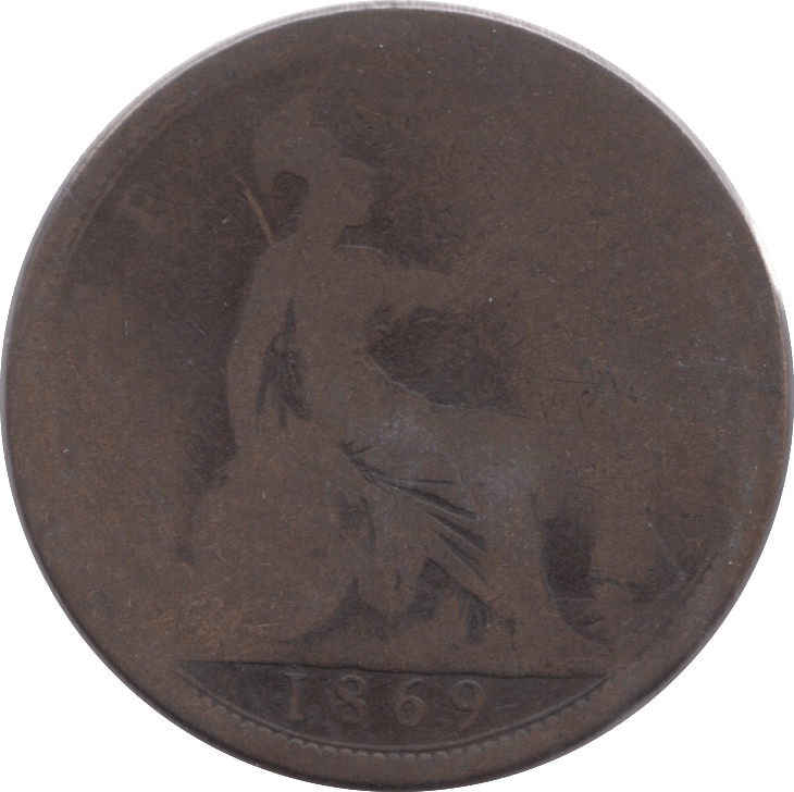 1869 PENNY ( POOR ) 3 - PENNY - Cambridgeshire Coins