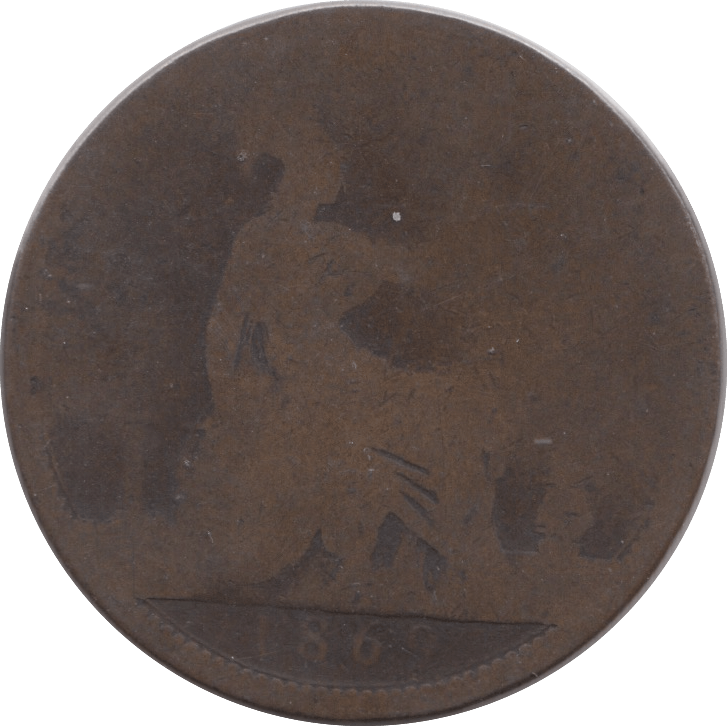 1869 PENNY RARE ( POOR ) - Penny - Cambridgeshire Coins