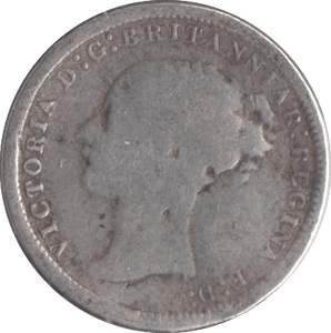 1870 SILVER THREEPENCE ( FAIR ) - Threepence - Cambridgeshire Coins