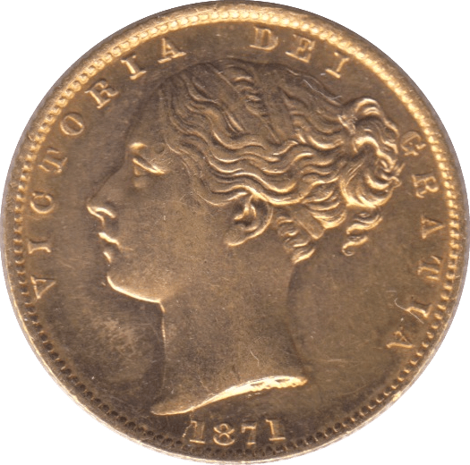 1871 GOLD SOVEREIGN ( EF ) DIE 31 - Sovereign - Cambridgeshire Coins