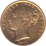 1871 GOLD SOVEREIGN ( EF ) DIE 31 - Sovereign - Cambridgeshire Coins