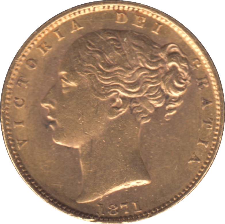 1871 GOLD SOVEREIGN ( GVF ) DIE 29 - Sovereign - Cambridgeshire Coins