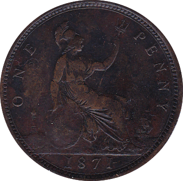 1871 PENNY ( GVF ) B - Penny - Cambridgeshire Coins