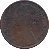 1871 QUEEN VICTORIA PENNY RARE ( GVF ) - Penny - Cambridgeshire Coins