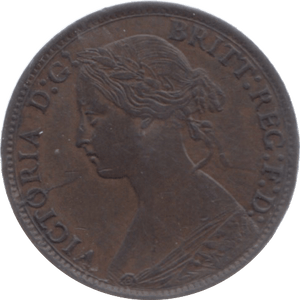 1872 FARTHING ( AUNC ) 23 - Farthing - Cambridgeshire Coins