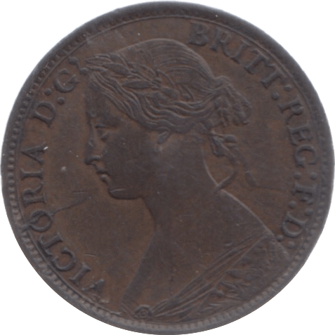 1872 FARTHING ( AUNC ) 23 - Farthing - Cambridgeshire Coins