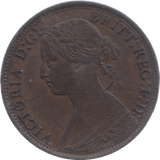 1872 FARTHING ( AUNC ) 23 - Farthing - Cambridgeshire Coins