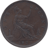 1872 PENNY ( EF ) 7 - Penny - Cambridgeshire Coins