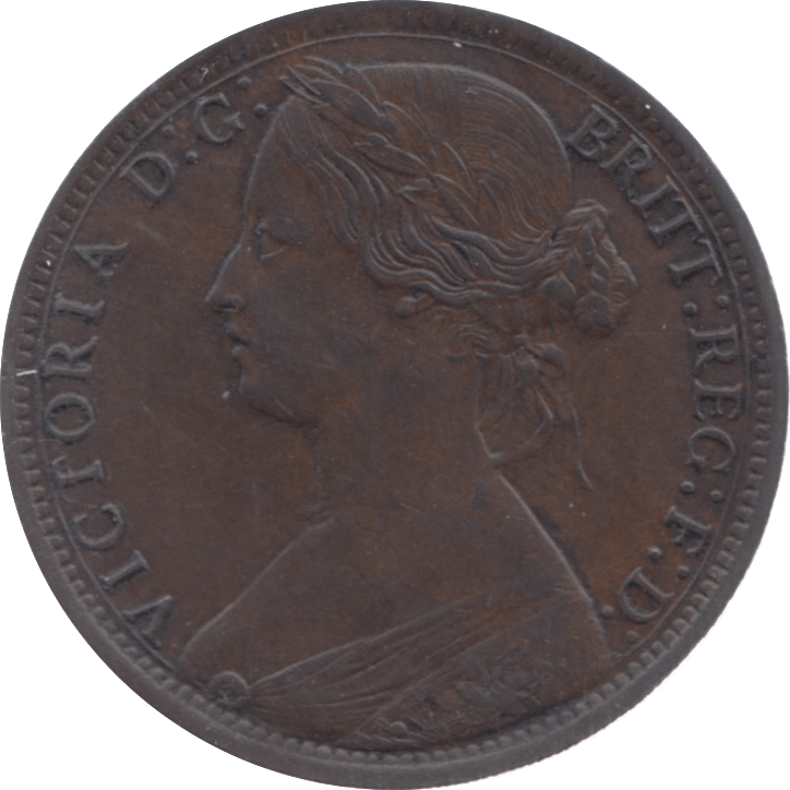 1872 PENNY ( EF ) 7 - Penny - Cambridgeshire Coins