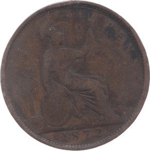 1872 PENNY ( FAIR ) 5 - Penny - Cambridgeshire Coins