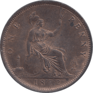 1872 PENNY ( UNC ) - Penny - Cambridgeshire Coins