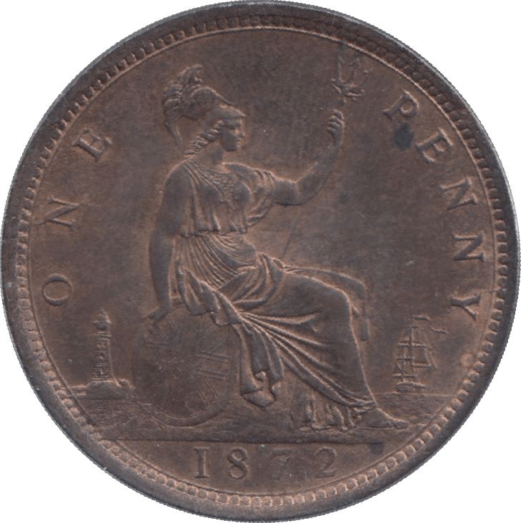 1872 PENNY ( UNC ) - Penny - Cambridgeshire Coins