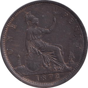 1872 PENNY ( UNC ) - Penny - Cambridgeshire Coins