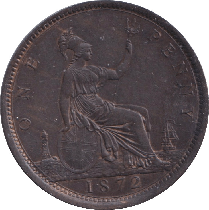 1872 PENNY ( UNC ) - Penny - Cambridgeshire Coins