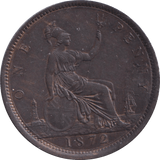 1872 PENNY ( UNC ) - Penny - Cambridgeshire Coins