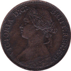 1873 FARTHING ( AUNC ) - Farthing - Cambridgeshire Coins