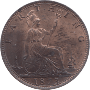 1873 FARTHING ( BU ) 23 - Farthing - Cambridgeshire Coins