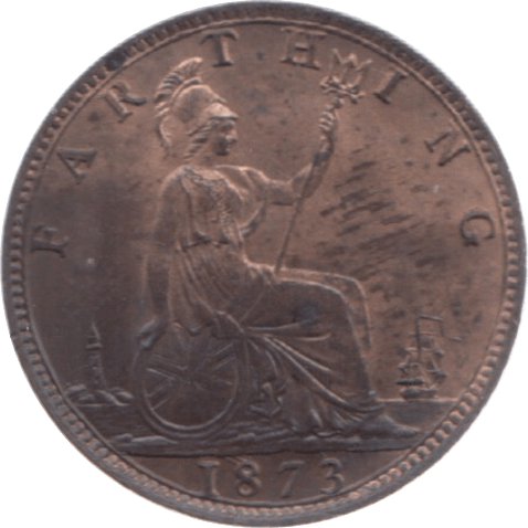 1873 FARTHING ( BU ) 23 - Farthing - Cambridgeshire Coins