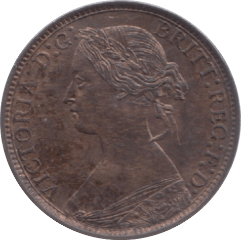 1873 FARTHING ( BU ) 23 - Farthing - Cambridgeshire Coins