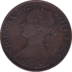 1873 FARTHING ( EF ) - Farthing - Cambridgeshire Coins