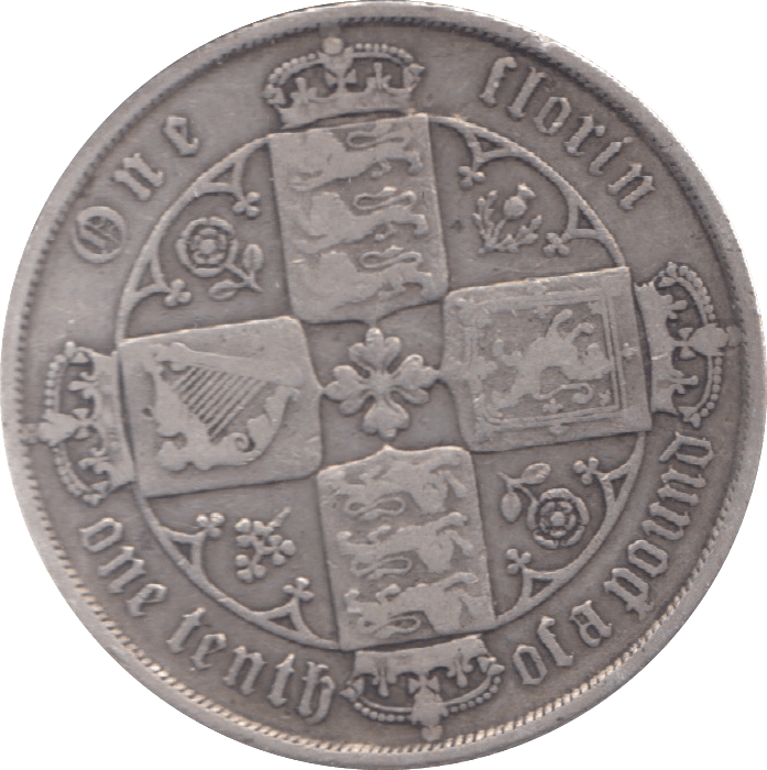 1873 FLORIN DIE 212 ( FINE ) - Florin - Cambridgeshire Coins