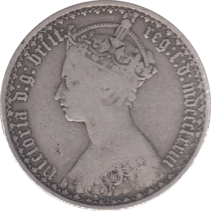 1873 FLORIN DIE 212 ( FINE ) - Florin - Cambridgeshire Coins