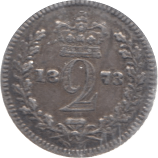 1873 MAUNDY TWOPENCE ( GVF ) 2 - Maundy Coins - Cambridgeshire Coins