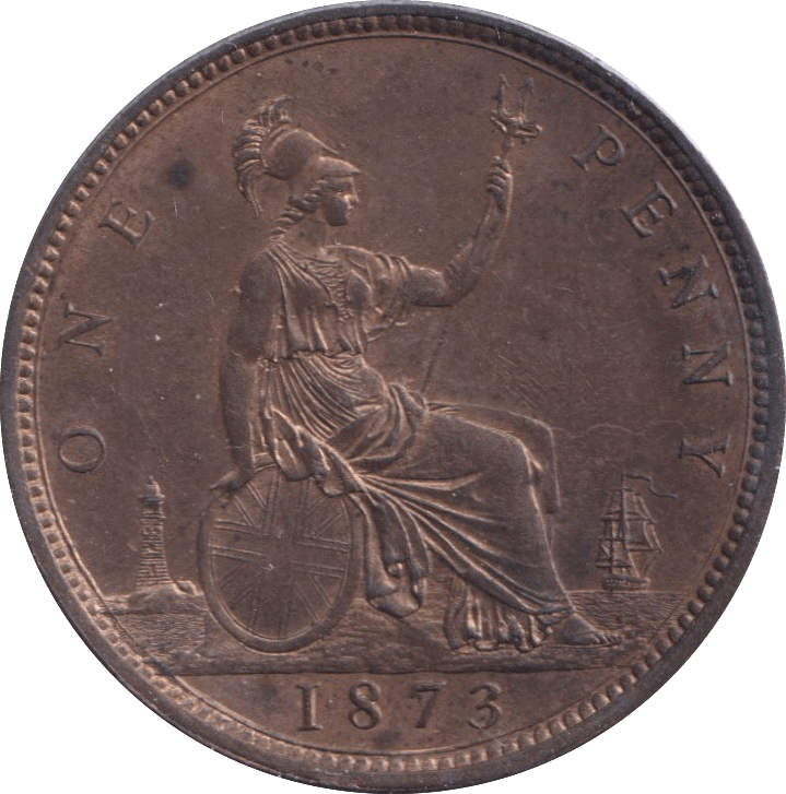 1873 PENNY ( UNC ) - Penny - Cambridgeshire Coins