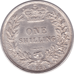 1873 SHILLING ( AUNC ) DIE 125 - Shilling - Cambridgeshire Coins