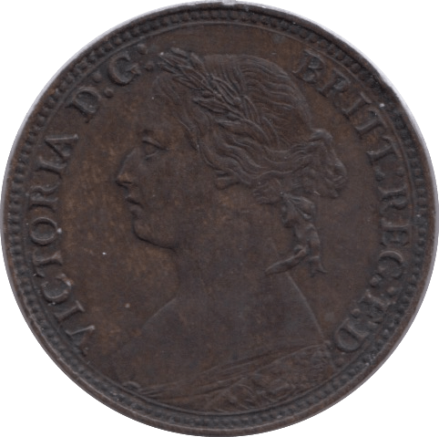 1874 FARTHING ( EF ) H - Farthing - Cambridgeshire Coins