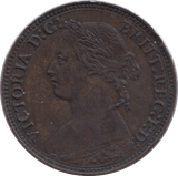 1874 FARTHING ( EF ) H - Farthing - Cambridgeshire Coins