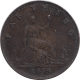 1874 FARTHING ( EF ) H - Farthing - Cambridgeshire Coins