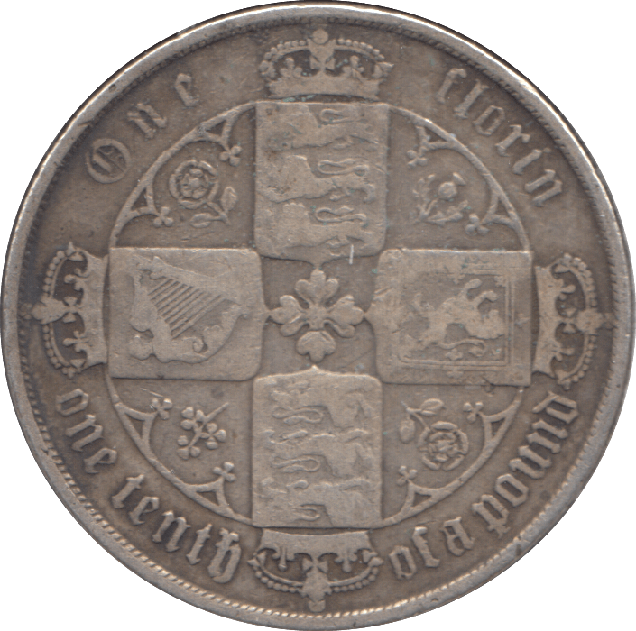 1874 FLORIN (FINE ) DIE 38 - Florin - Cambridgeshire Coins