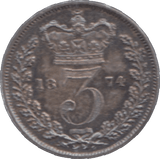 1874 SIXPENCE ( BU ) - Sixpence - Cambridgeshire Coins